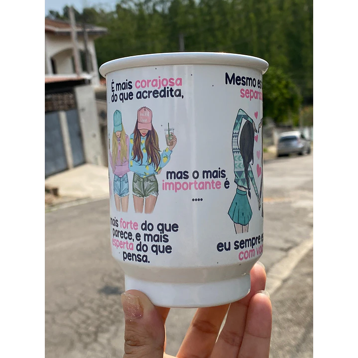 Artes Caneca Se Houver o amanhã em que não estejamos juntos - Amigas Arquivo Png 4