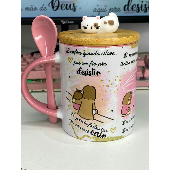 Arte para Caneca Louvor Lembra quando estava por um fio para desistir Arquivo em Jpg  1