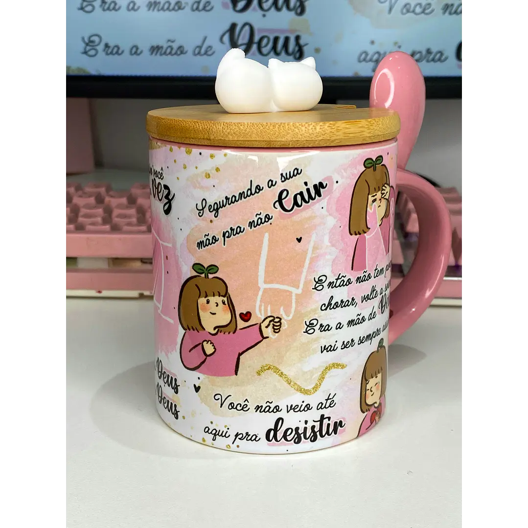 Arte para Caneca Louvor Lembra quando estava por um fio para desistir Arquivo em Jpg  2
