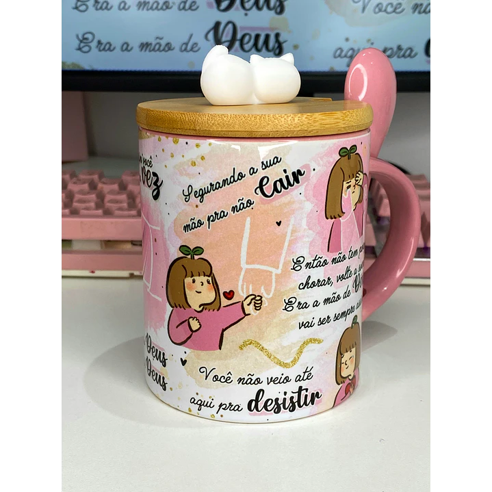 Arte para Caneca Louvor Lembra quando estava por um fio para desistir Arquivo em Jpg  2