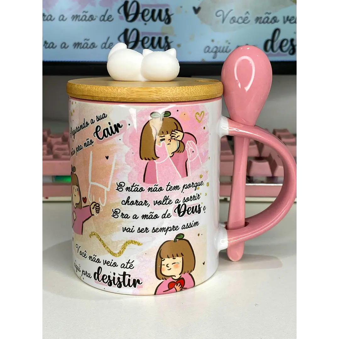 Arte para Caneca Louvor Lembra quando estava por um fio para desistir Arquivo em Jpg  3