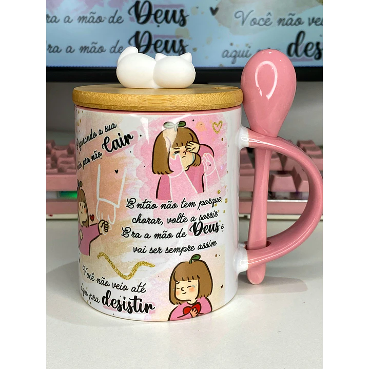Arte para Caneca Louvor Lembra quando estava por um fio para desistir Arquivo em Jpg  3