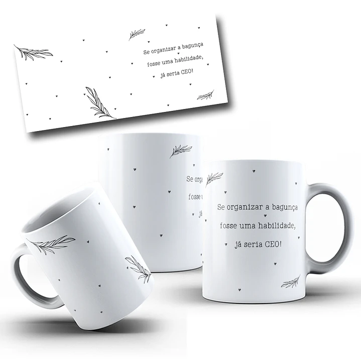 4 Artes para Caneca Secretária Arquivo em Jpg  5