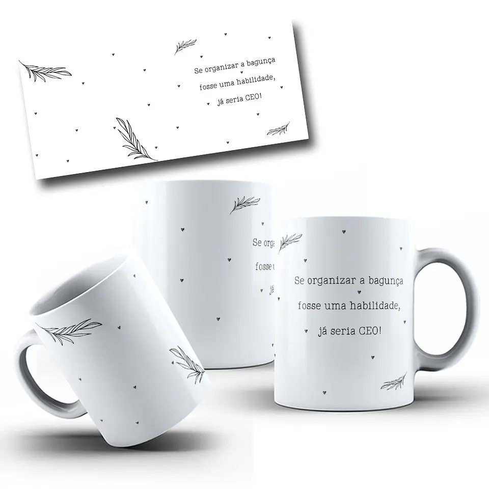 4 Artes para Caneca Secretária Arquivo em Jpg  5