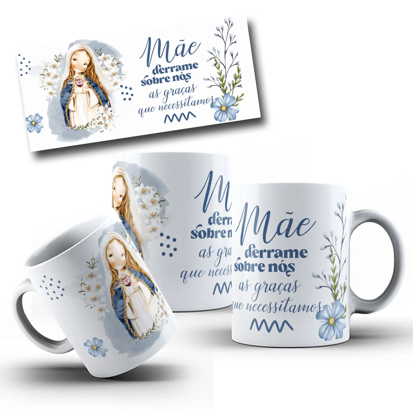 5 Artes para Caneca Nossa Senhora Arquivo em Jpg 1