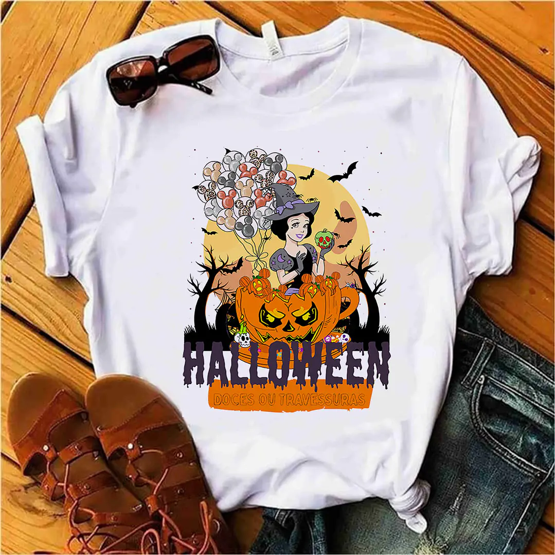 7 Artes para Camisa Princesas Halloween Arquivo em Png 2