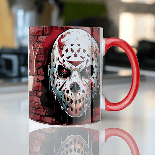 7 Artes para Caneca Halloween Scary Arquivo Editável