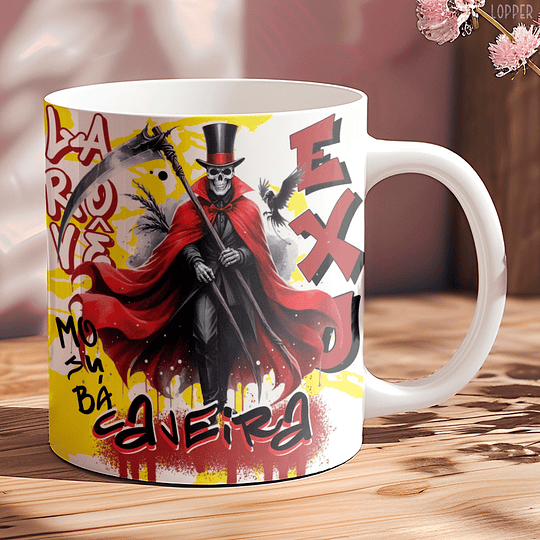 8 Artes para Caneca Exú Caveira Arquivo Editável