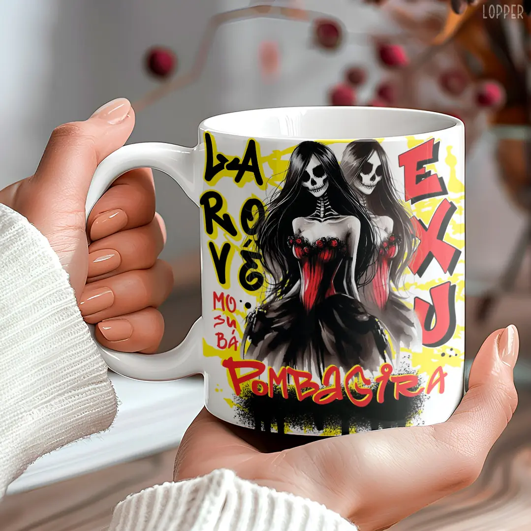 8 Artes para Caneca Exú Caveira Arquivo Editável 4