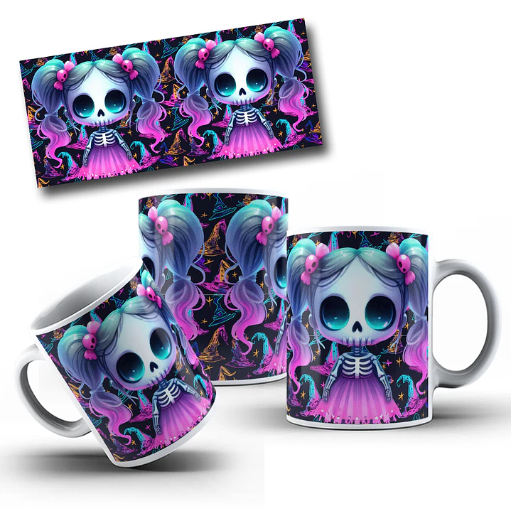 8 Artes para Caneca Halloween Arquivo em Jpg 10