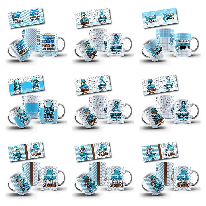 12 Artes para Caneca Novembro Arquivo em Jpg  1