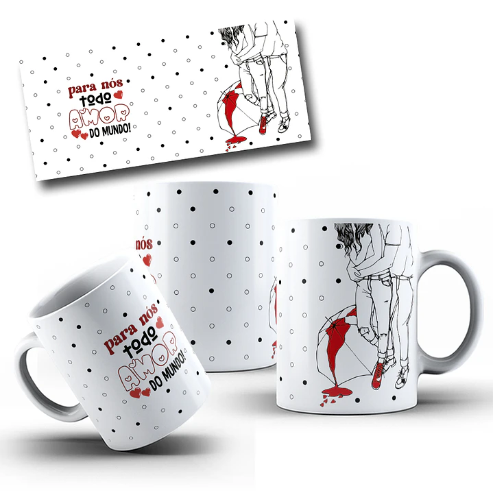 13 Artes para Caneca Dia dos Namorados Arquivo Editável 3