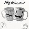 16 Artes para Caneca Feliz Aniversário Arquivo Editável