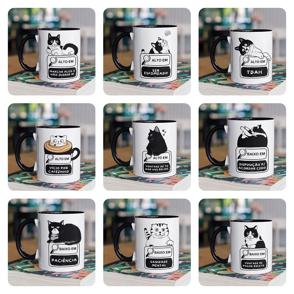 30 Artes para Caneca Versão Gatinhos Alto Arquivo em Jpg  4