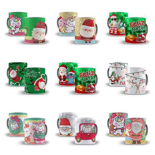 32 Artes para Caneca Natal Arquivo em Jpg  