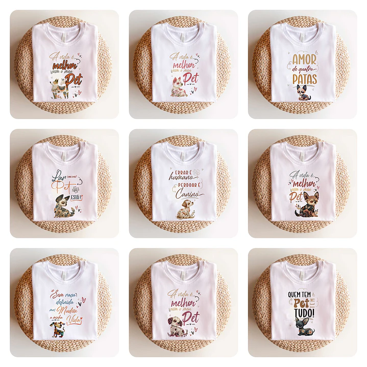 40 Artes para Canecas e Camisas Pets Doguinhos Arquivo em Png  1