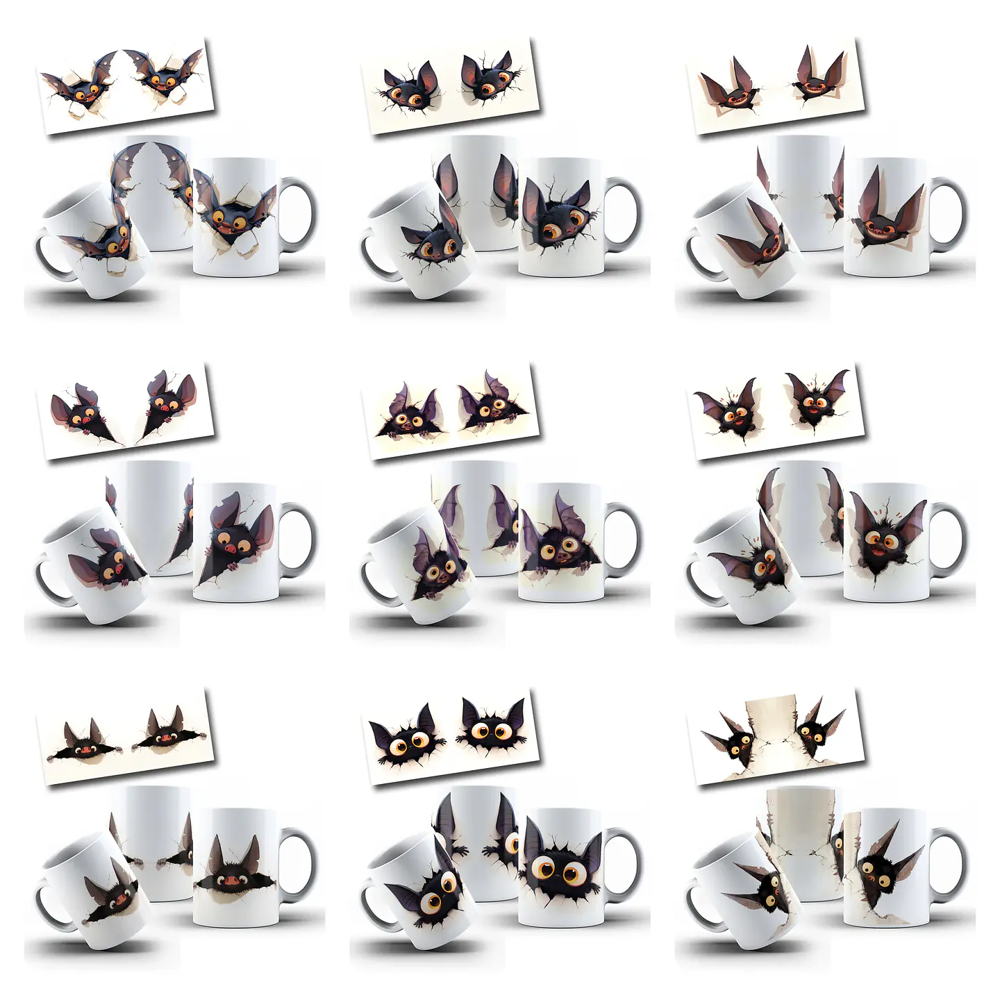 100 Artes para Canecas e Camisa Halloween Arquivo em Png 9