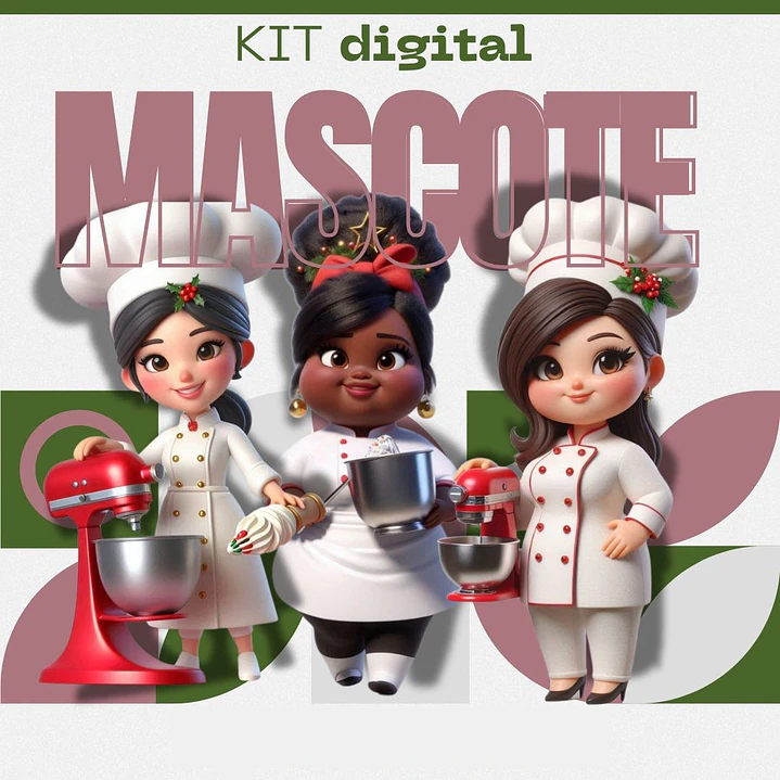 Kit Digital Confeiteiras Natal Arquivos Sem Fundo Png  1
