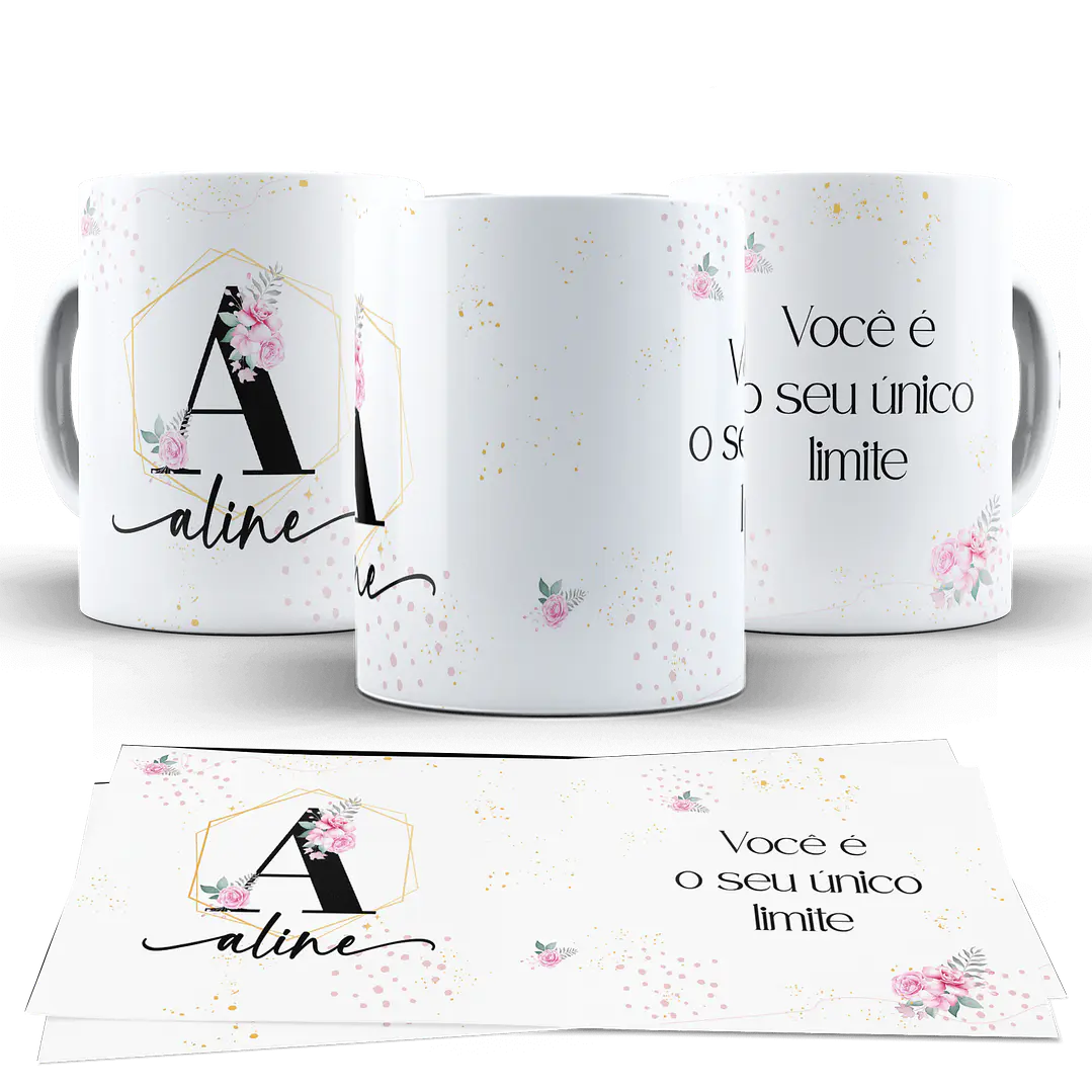 Kit Digital Alfabeto Floral Arquivos Sem Fundo Png  4