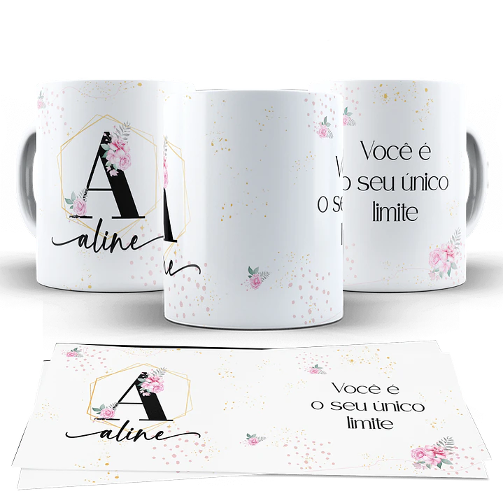 Kit Digital Alfabeto Floral Arquivos Sem Fundo Png  4