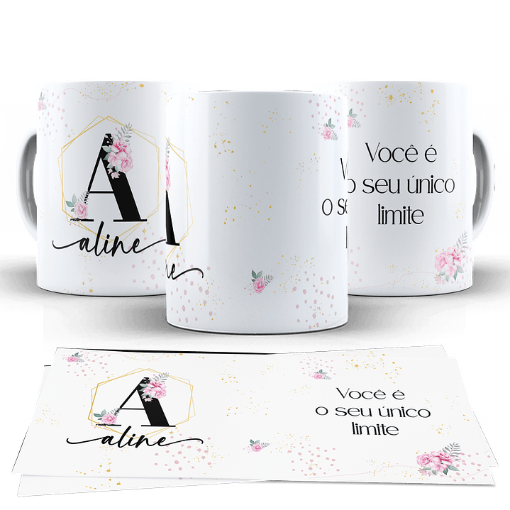 Kit Digital Alfabeto Floral Arquivos Sem Fundo Png  4