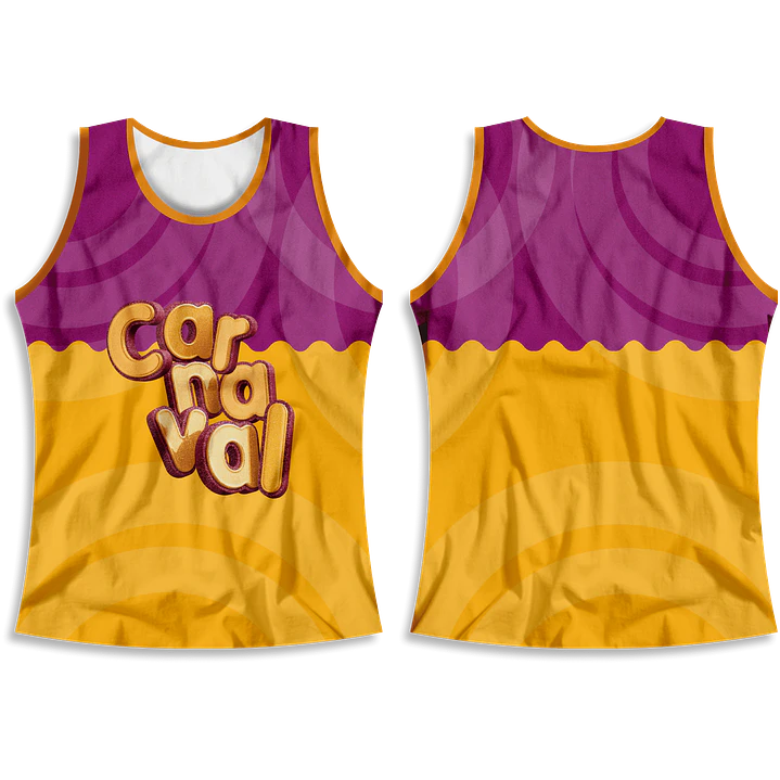 Arte Modelo de Abada Carnaval Violeta Arquivo Editável Vetor Abadás Template 1