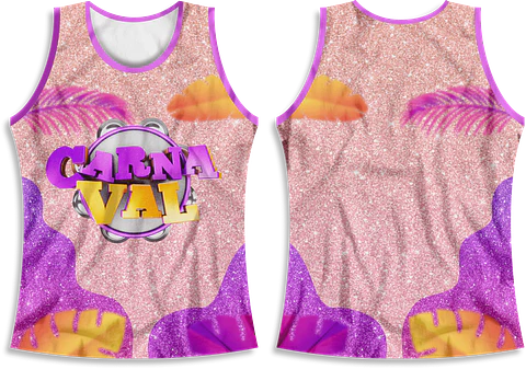 Arte Modelo de Abada Carnaval Pink Arquivo Editável Vetor Abadás Template