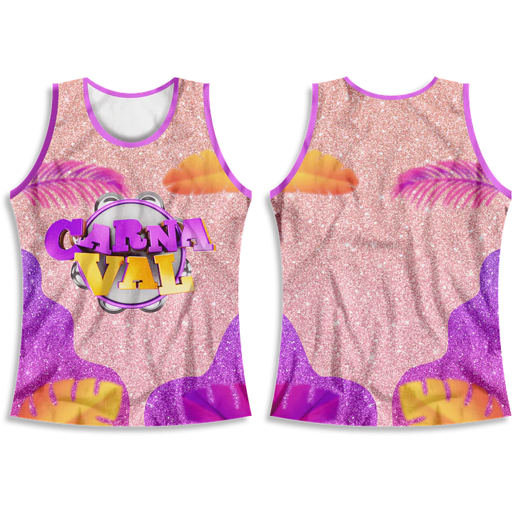 Arte Modelo de Abada Carnaval Pink Arquivo Editável Vetor Abadás Template 1