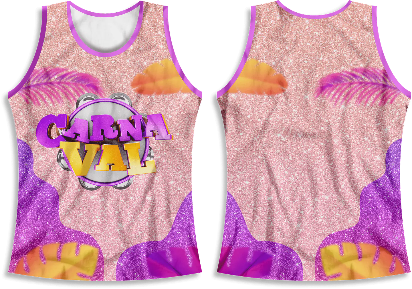 Arte Modelo de Abada Carnaval Pink Arquivo Editável Vetor Abadás Template 1