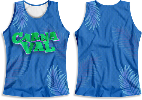Arte Modelo de Abada Carnaval Blue Arquivo Editável Vetor Abadás Template