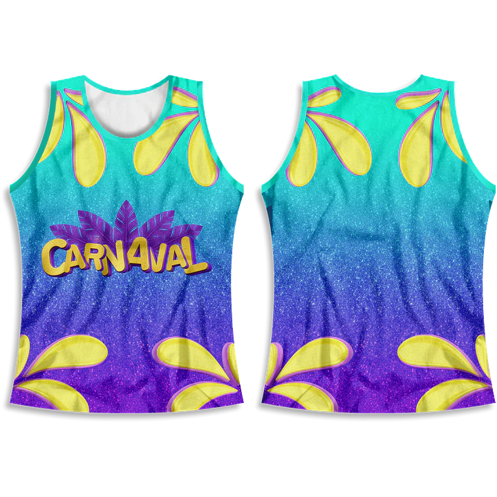 Arte Modelo de Abada Carnaval Verde e Roxo Arquivo Editável Vetor Abadás Template 1