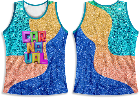 Arte Modelo de Abada Carnaval Color Arquivo Editável Vetor Abadás Template
