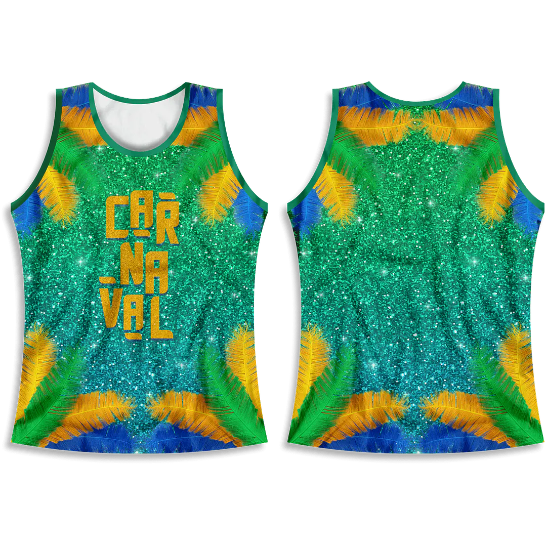 Arte Modelo de Abada Carnaval Verde Arquivo Editável Vetor Abadás Template 1