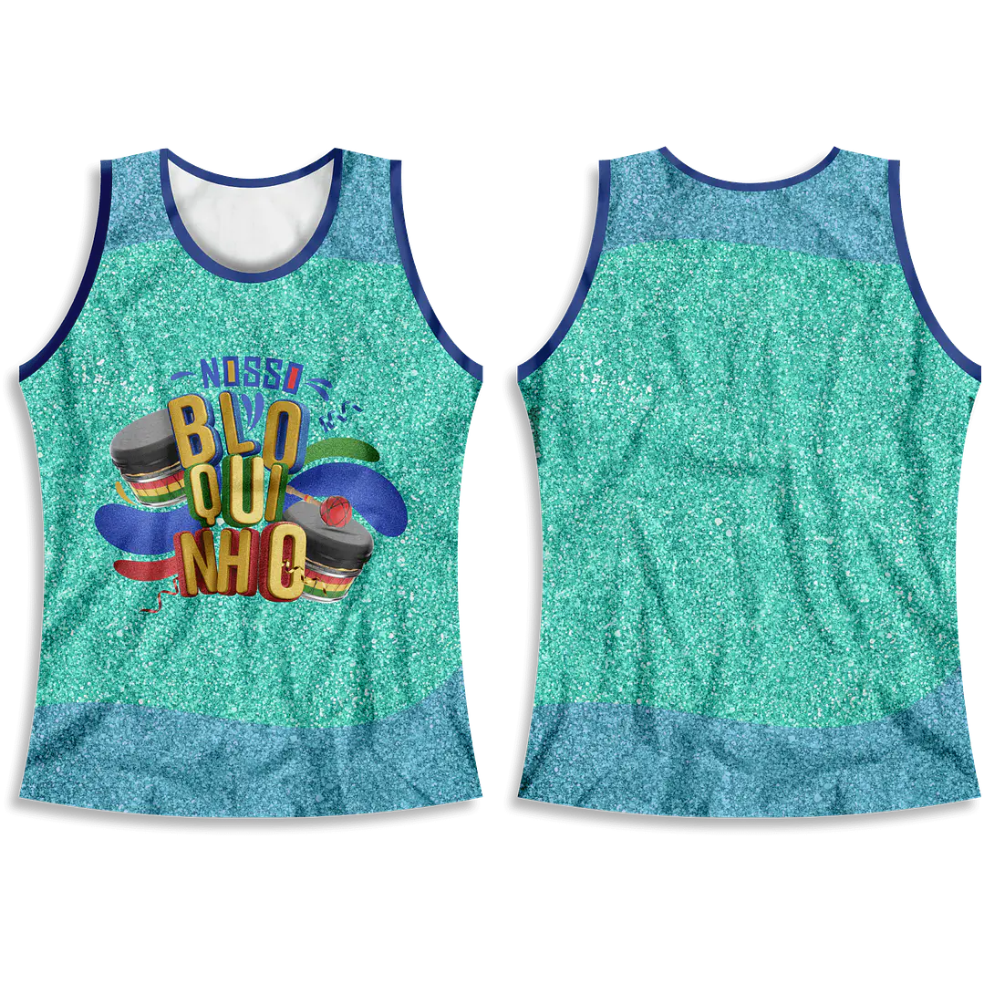 Arte Modelo de Abada Carnaval Verde Azul Arquivo Editável Vetor Abadás Template 1