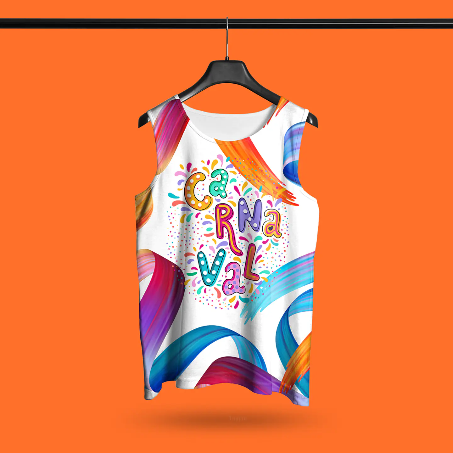 Arte Modelo de Abada Carnaval Colores Arquivo Editável Vetor Abadás Template 1