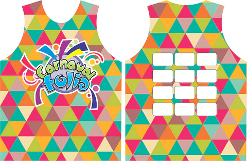 Arte Modelo de Abada Carnaval Six Arquivo Editável Vetor Abadás Template