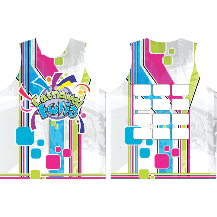Arte Modelo de Abada Carnaval Space Arquivo Editável Vetor Abadás Template 1