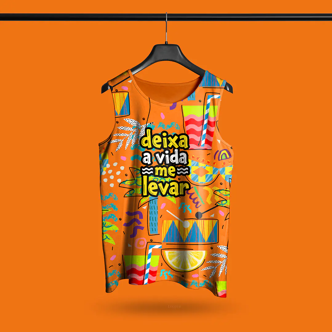 10 Artes Modelo de Abada Carnaval Bloco Arquivo Editável Vetor Abadás Template 4