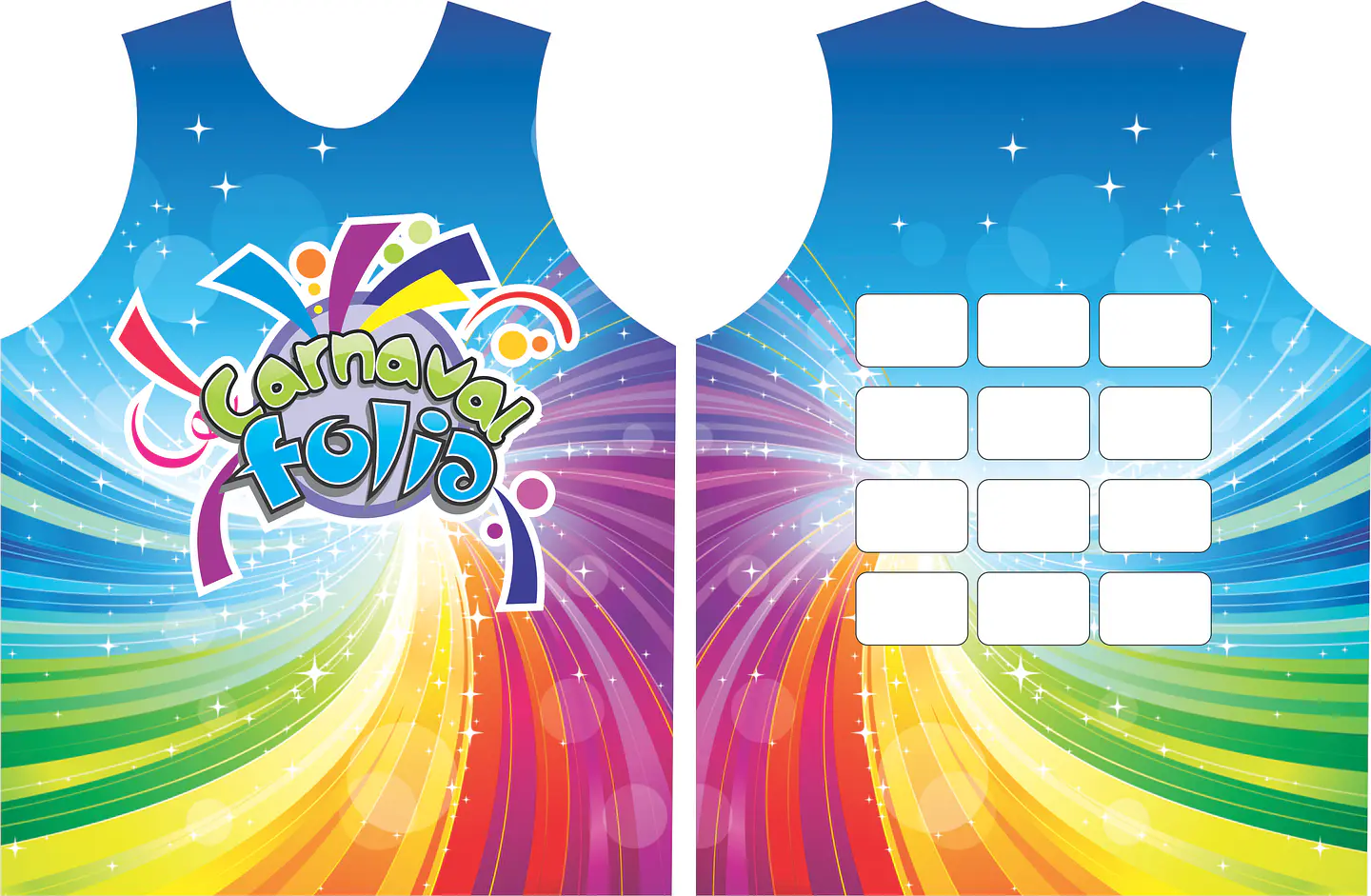 Arte Modelo de Abada Carnaval Arcor Arquivo Editável Vetor Abadás Template 1