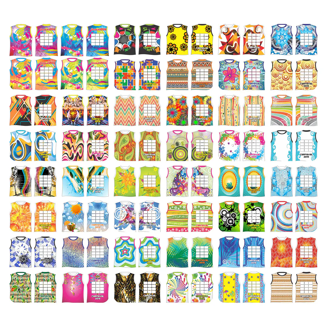 290 Artes Modelo de Abada Carnaval 2025 Bloco Arquivo Editável Vetor Abadás Template 3