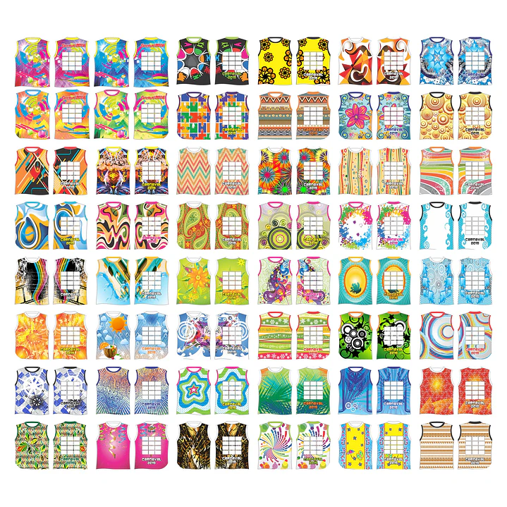 290 Artes Modelo de Abada Carnaval 2025 Bloco Arquivo Editável Vetor Abadás Template 3