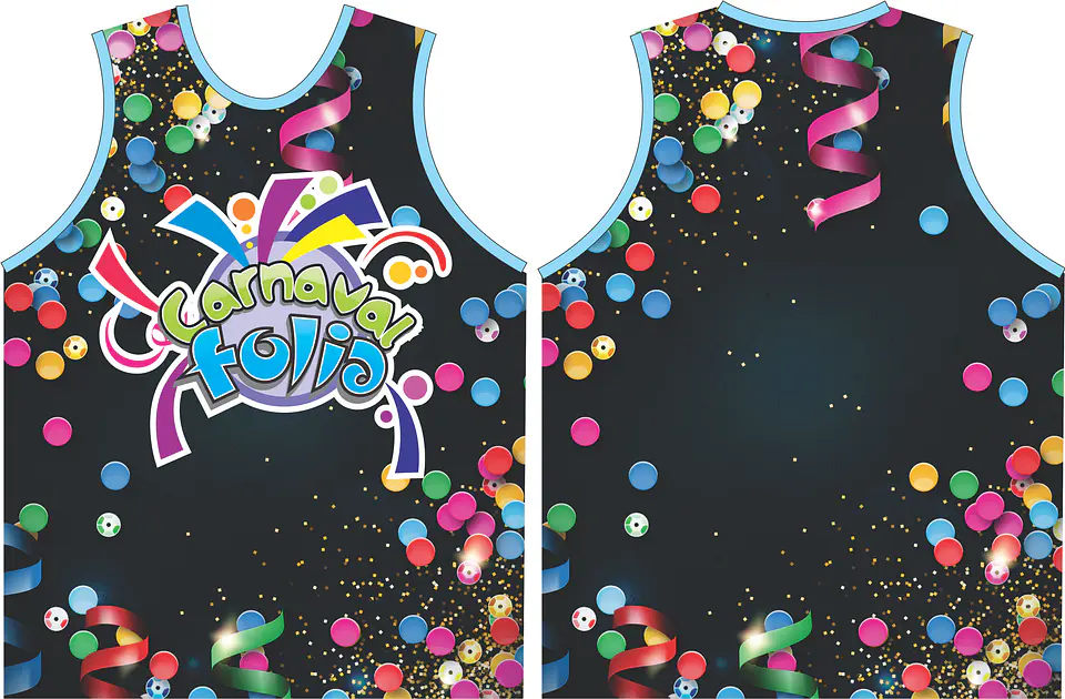 Arte Modelo de Abada Carnaval Ninit Arquivo Editável Vetor Abadás Template 1