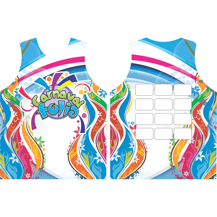 Arte Modelo de Abada Carnaval Whit Arquivo Editável Vetor Abadás Template 1