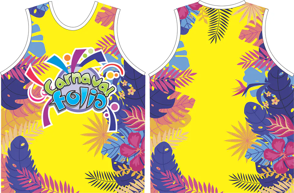 Arte Modelo de Abada Carnaval Festival Arquivo Editável Vetor Abadás Template 1