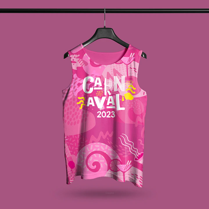 10 Artes Modelo de Abada Carnaval Bloco Arquivo Editável Vetor Abadás Template 9