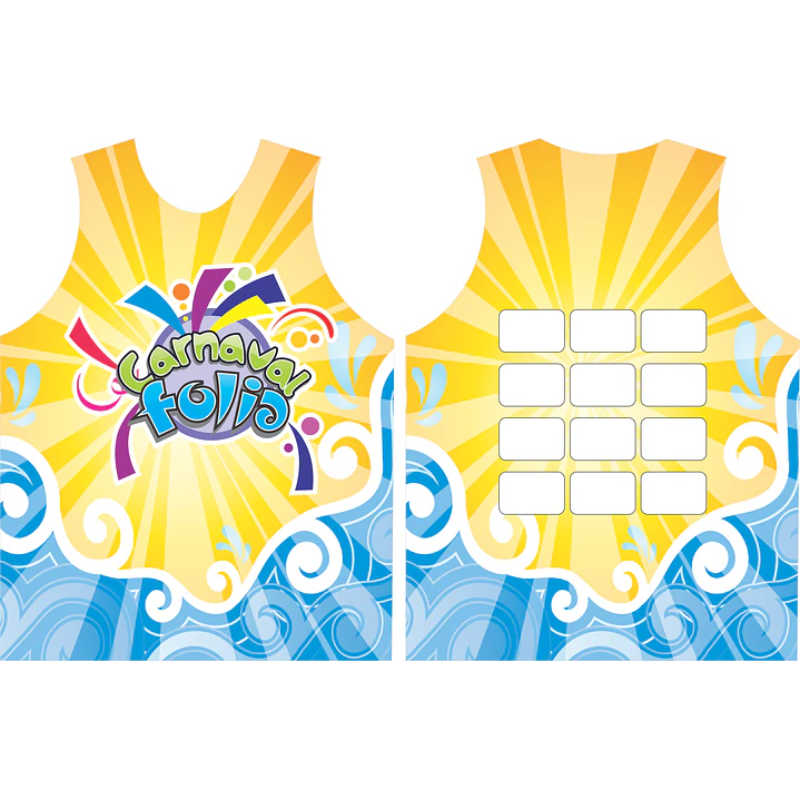 Arte Modelo de Abada Carnaval Yelblue Arquivo Editável Vetor Abadás Template 1