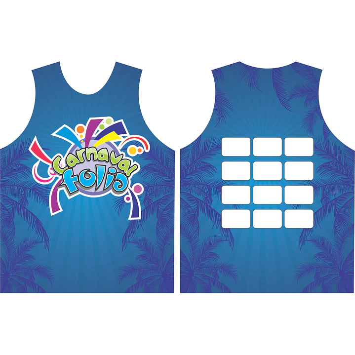 Arte Modelo de Abada Carnaval Blublue Arquivo Editável Vetor Abadás Template 1