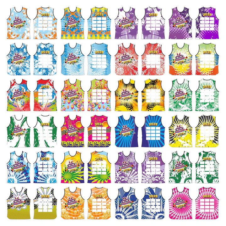 140 Artes Modelo de Abada Carnaval Bloco Arquivo Editável Vetor Abadás Template 6