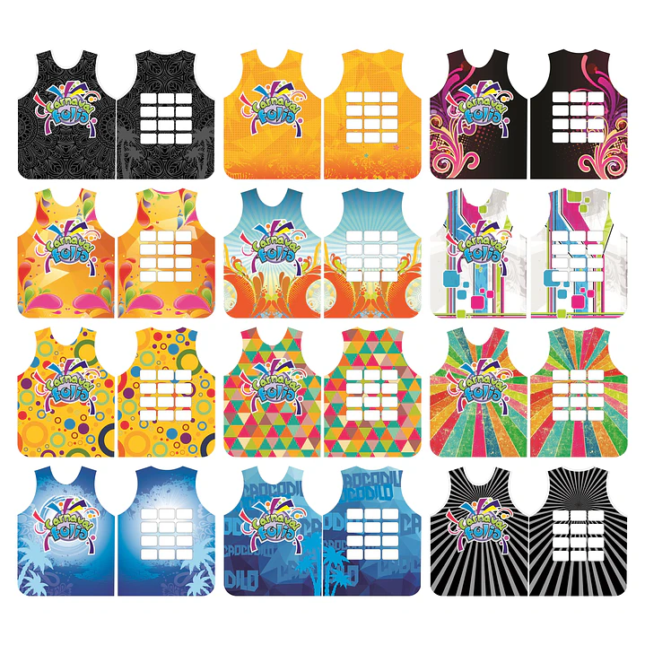 100 Artes Modelo de Abada Carnaval Bloco Arquivo Editável Vetor Abadás Template 8