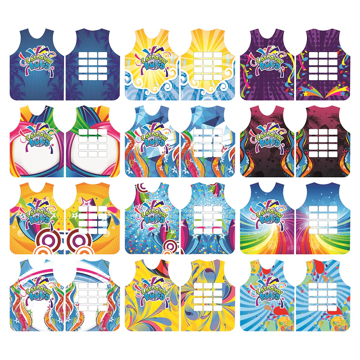 100 Artes Modelo de Abada Carnaval Bloco Arquivo Editável Vetor Abadás Template 9